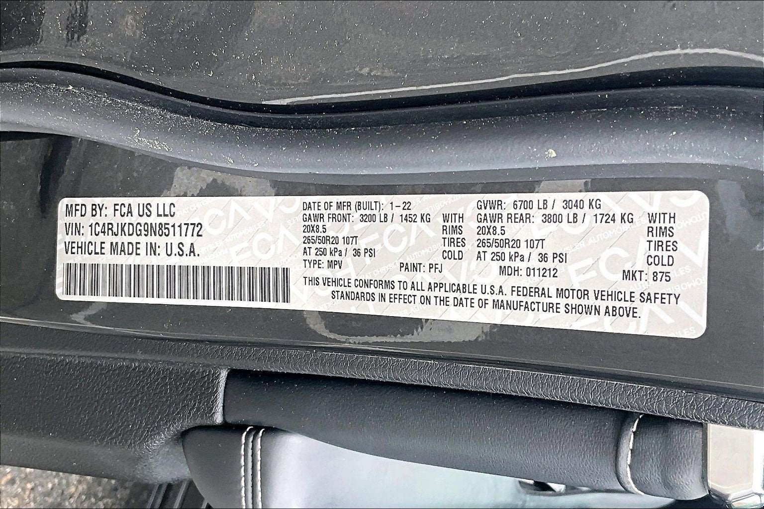 2022 Jeep Grand Cherokee L Overland