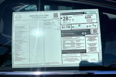 2026 Nissan Altima SV