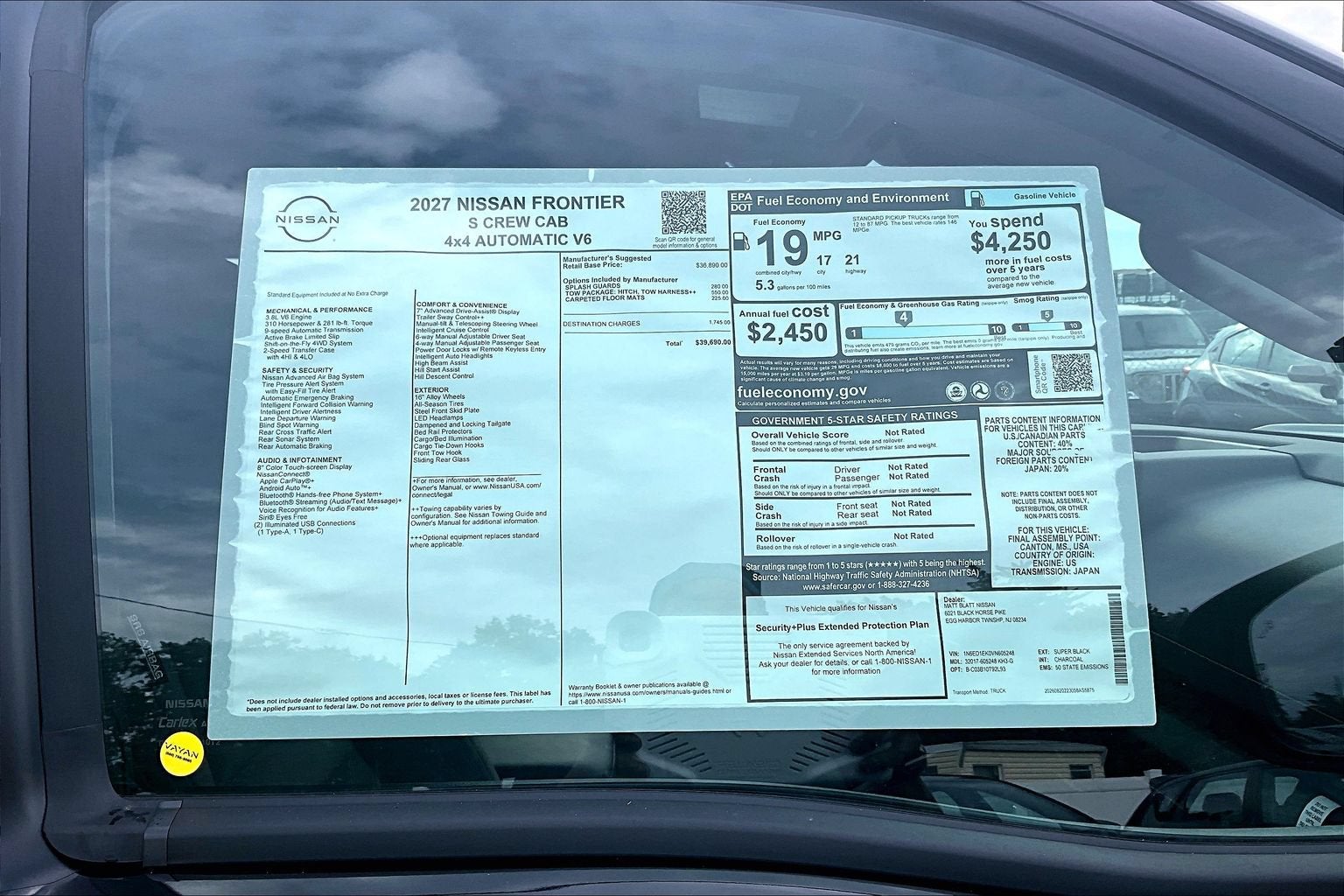 2027 Nissan Frontier S