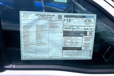 2026 Nissan Frontier SV