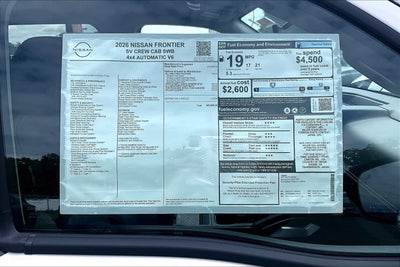 2026 Nissan Frontier SV