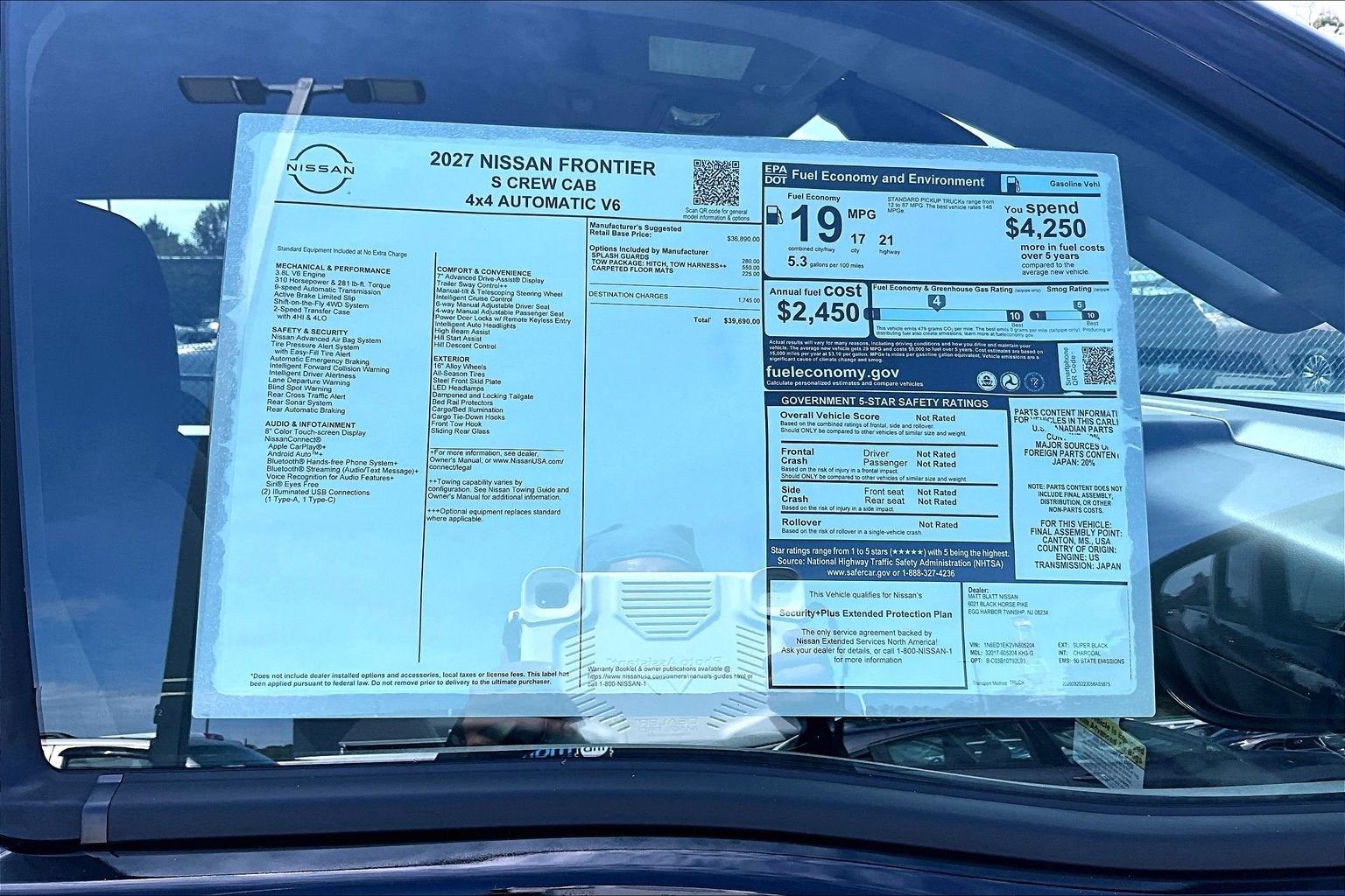 2027 Nissan Frontier S