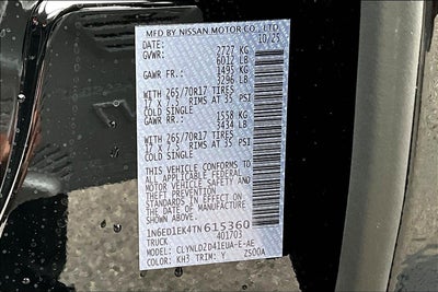 2026 Nissan Frontier PRO-4X