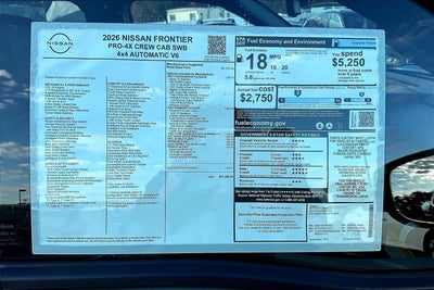 2026 Nissan Frontier PRO-4X