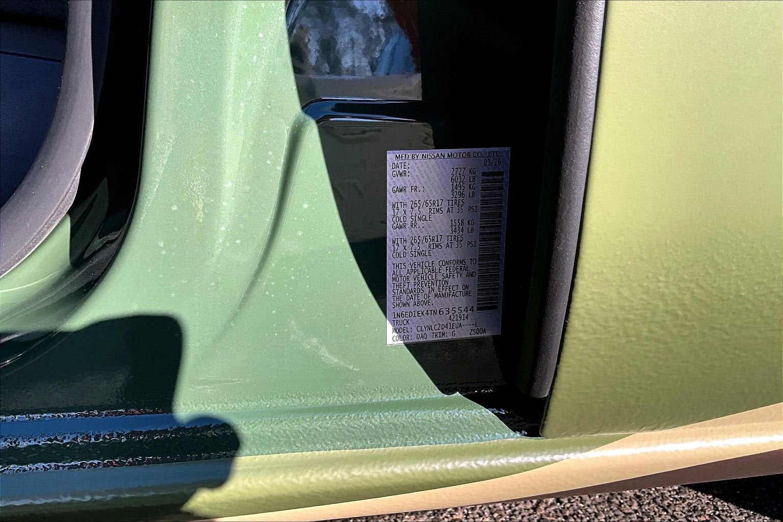 2026 Nissan Frontier SV