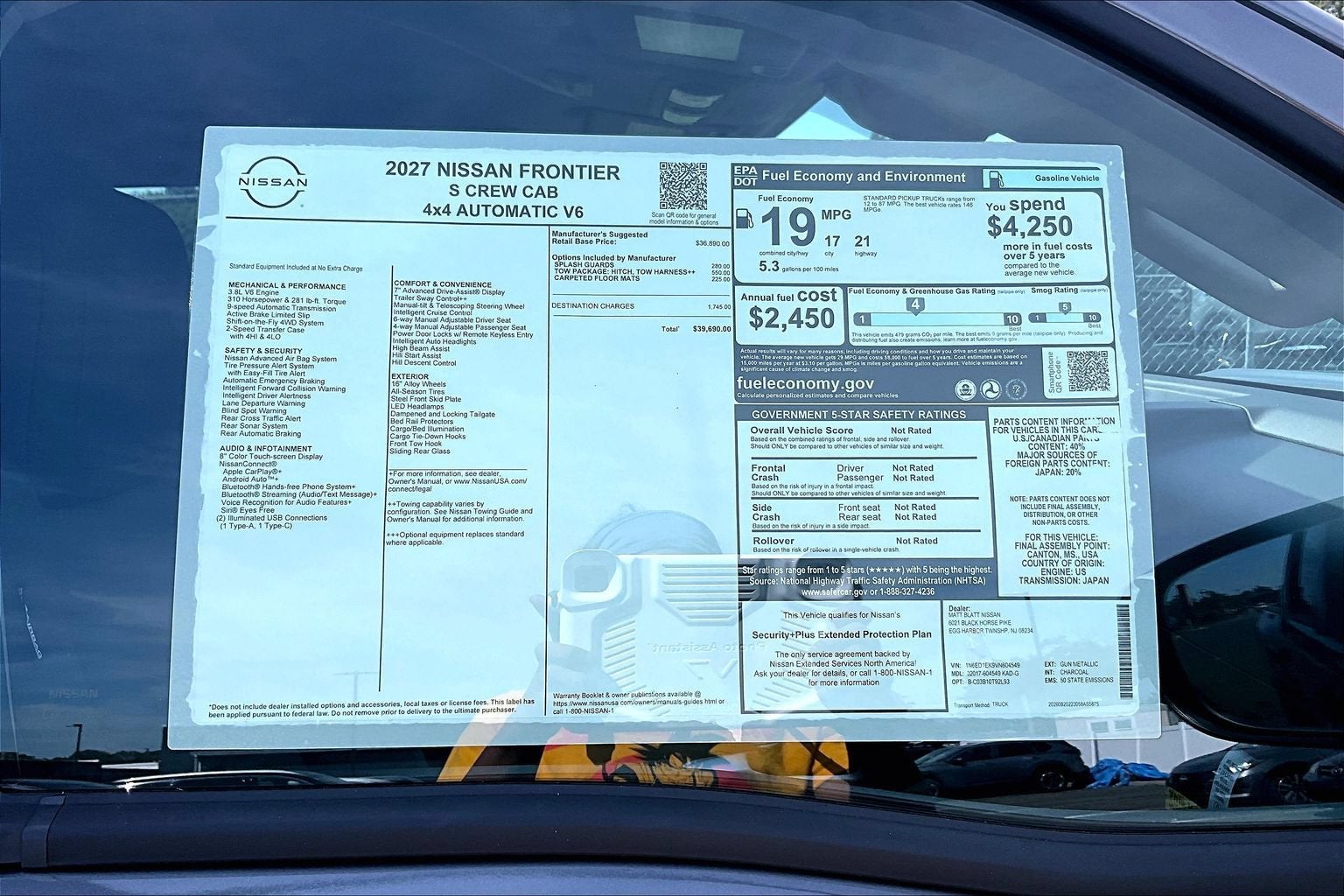 2027 Nissan Frontier S