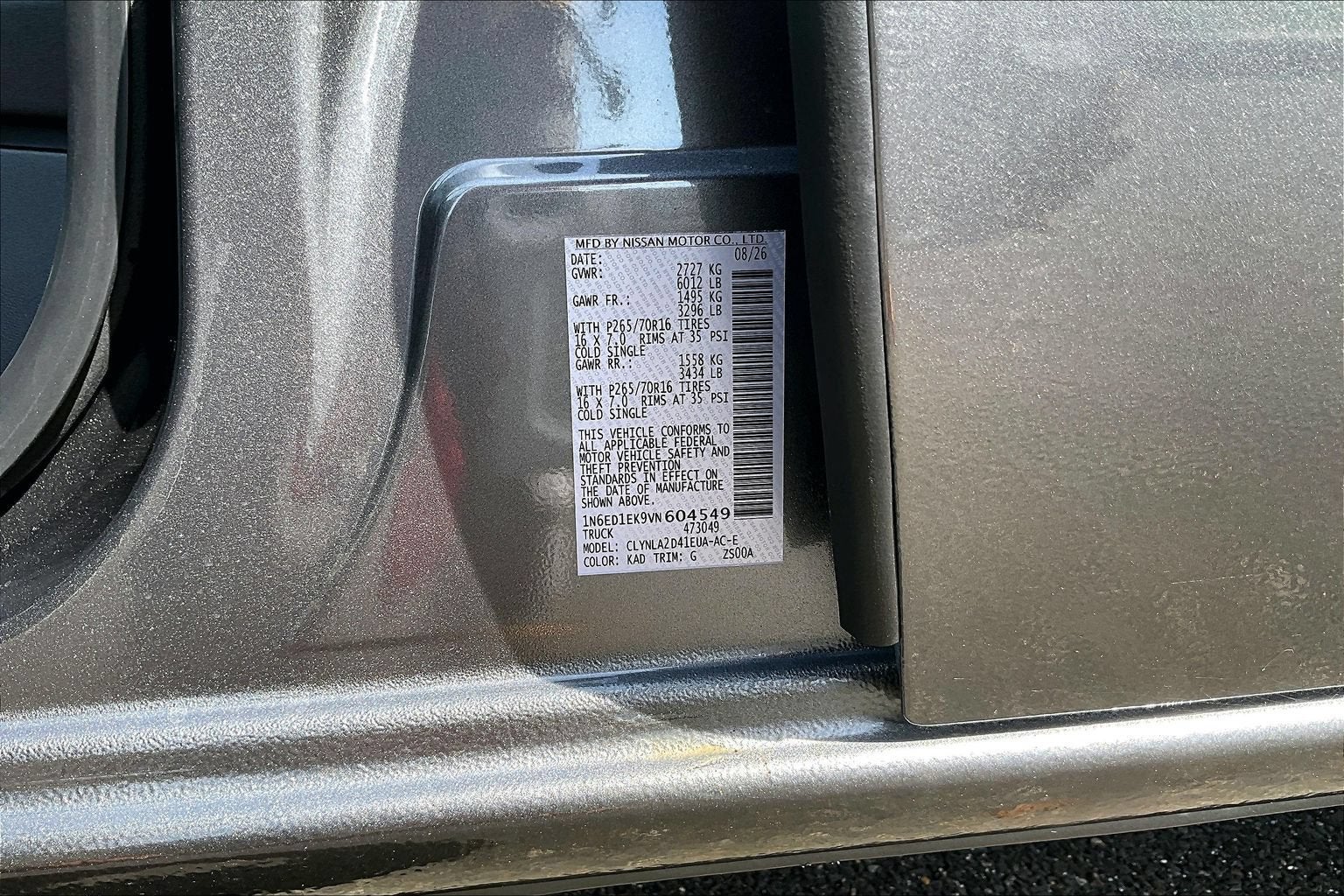 2027 Nissan Frontier S