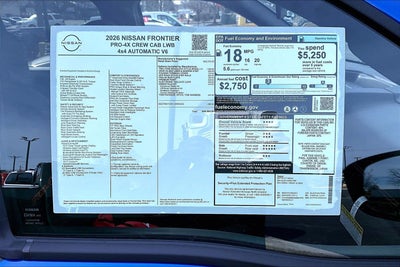 2026 Nissan Frontier PRO-4X
