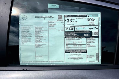 2026 Nissan Sentra S