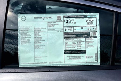 2026 Nissan Sentra S