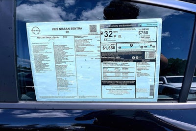 2026 Nissan Sentra SR
