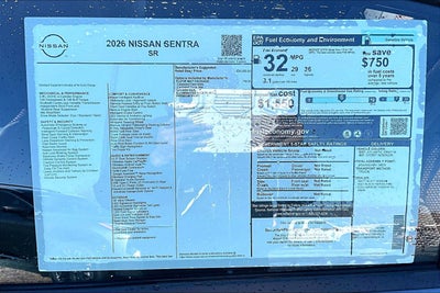 2026 Nissan Sentra SR