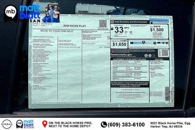 2025 Nissan Kicks Play S