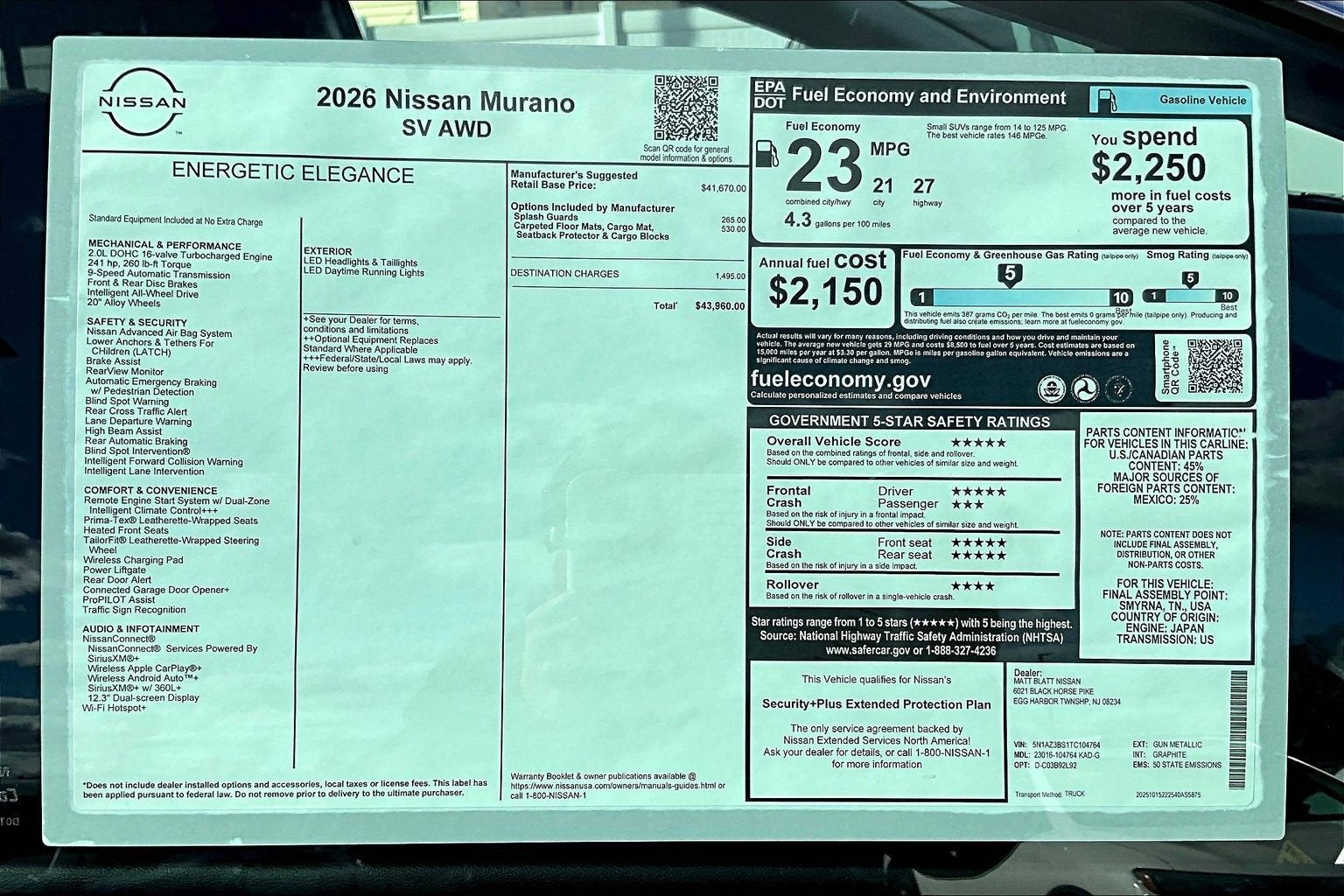 2026 Nissan Murano SV
