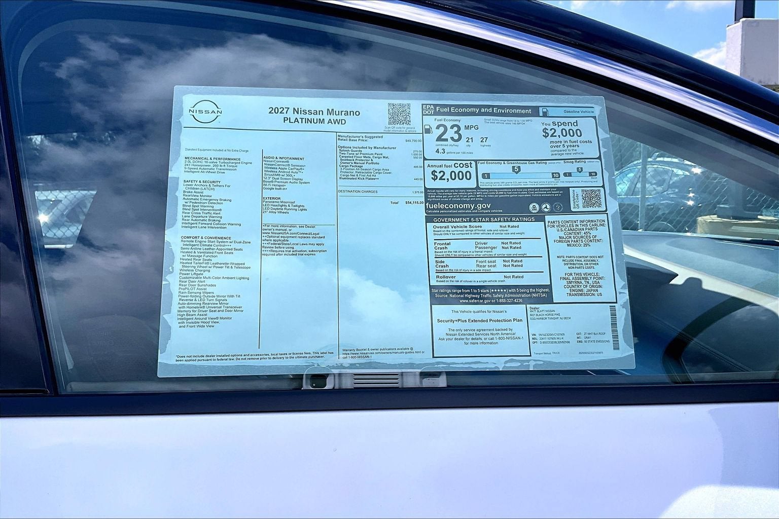 2027 Nissan Murano Platinum