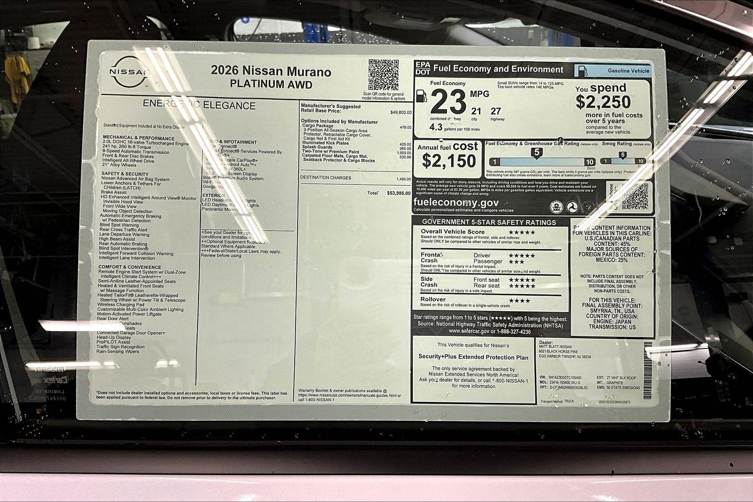 2026 Nissan Murano Platinum