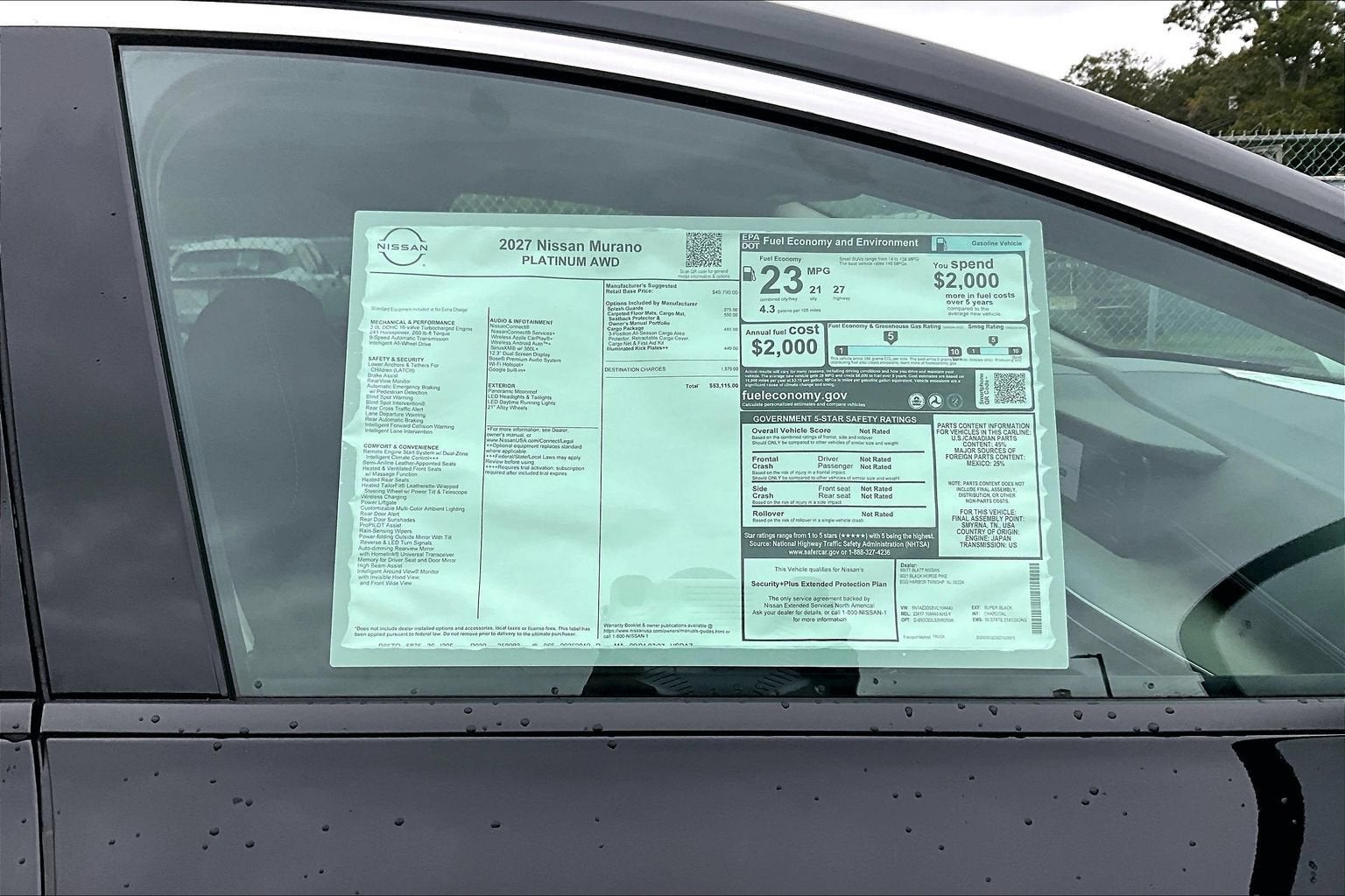2027 Nissan Murano Platinum