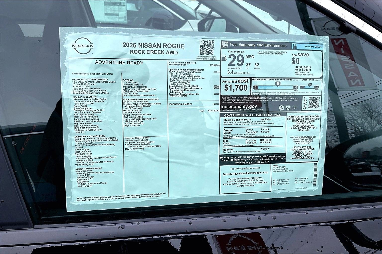 2026 Nissan Rogue Rock Creek