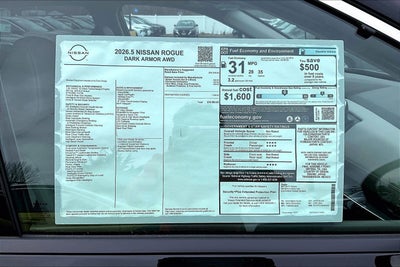 2026 Nissan Rogue Dark Armor