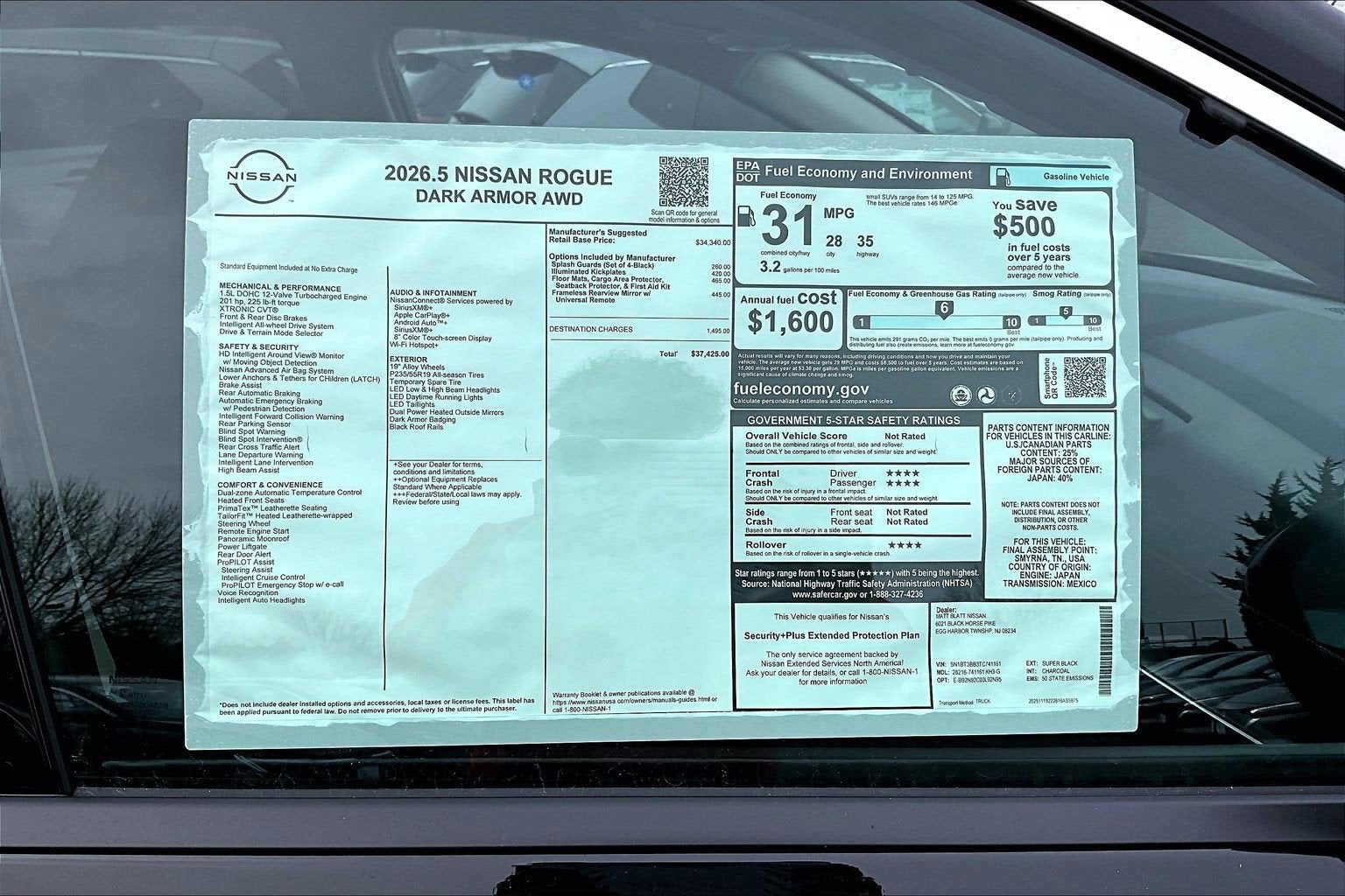 2026 Nissan Rogue Dark Armor