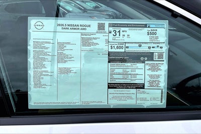 2026 Nissan Rogue Dark Armor