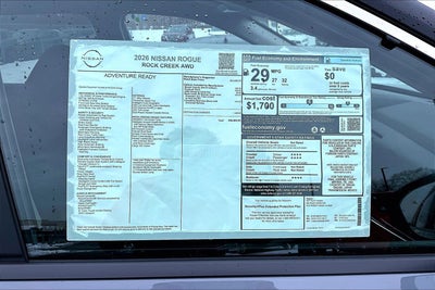 2026 Nissan Rogue Rock Creek
