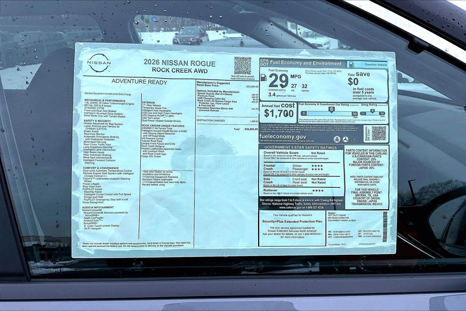 2026 Nissan Rogue Rock Creek