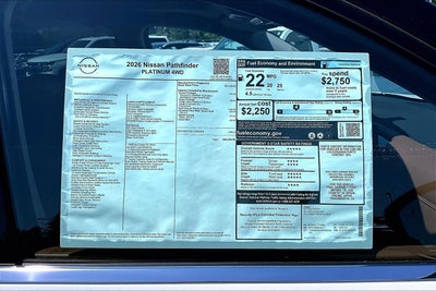 2026 Nissan Pathfinder Platinum