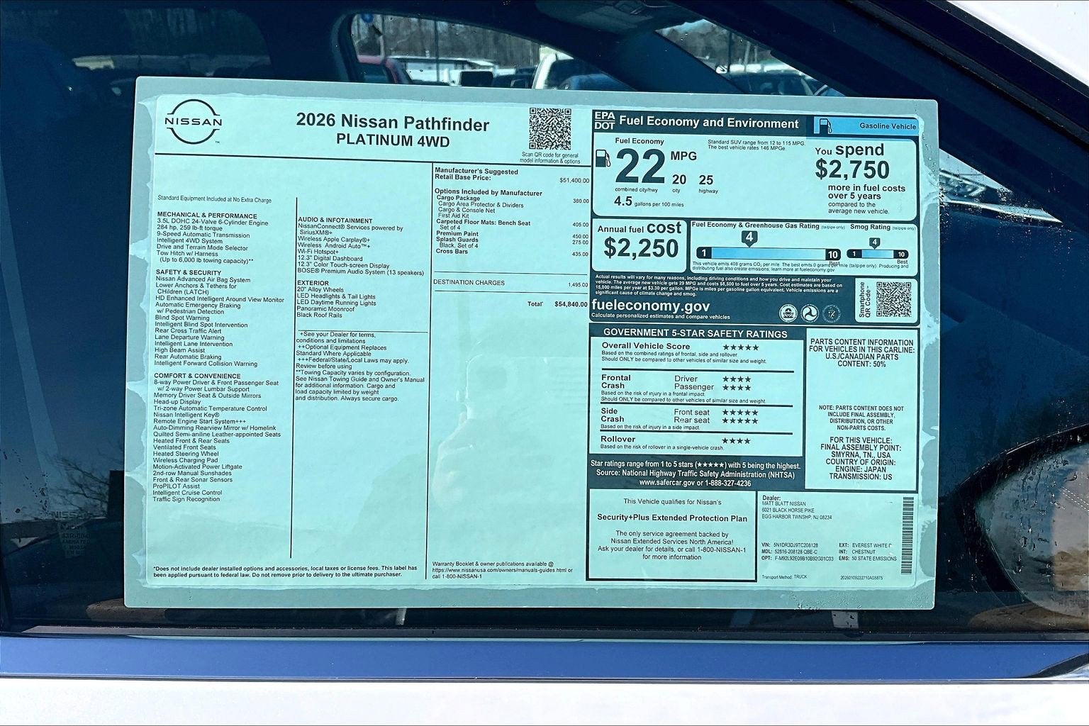 2026 Nissan Pathfinder Platinum