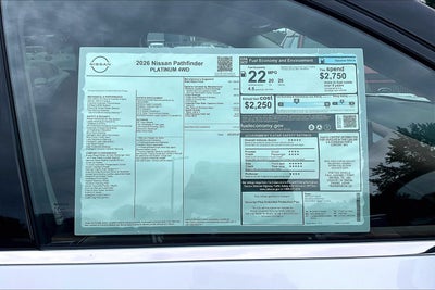 2026 Nissan Pathfinder Platinum