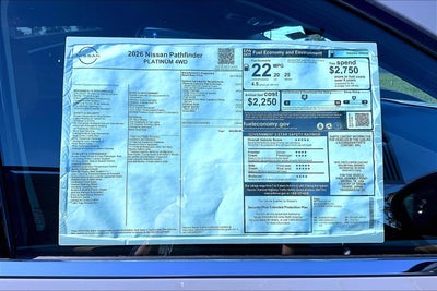 2026 Nissan Pathfinder Platinum