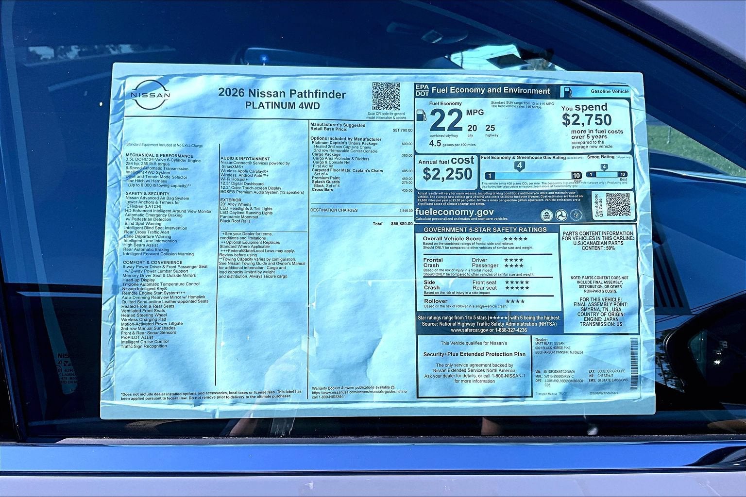 2026 Nissan Pathfinder Platinum
