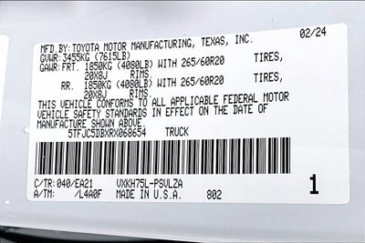 2024 Toyota Tundra 4WD Limited Hybrid