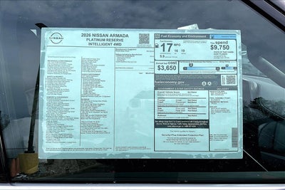 2026 Nissan Armada Platinum Reserve