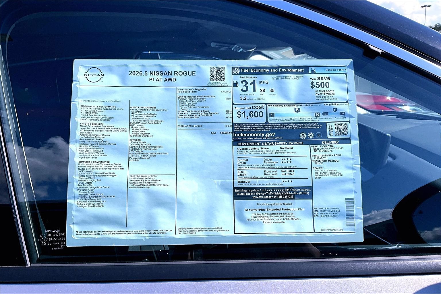 2026 Nissan Rogue Platinum