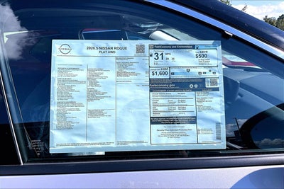 2026 Nissan Rogue Platinum