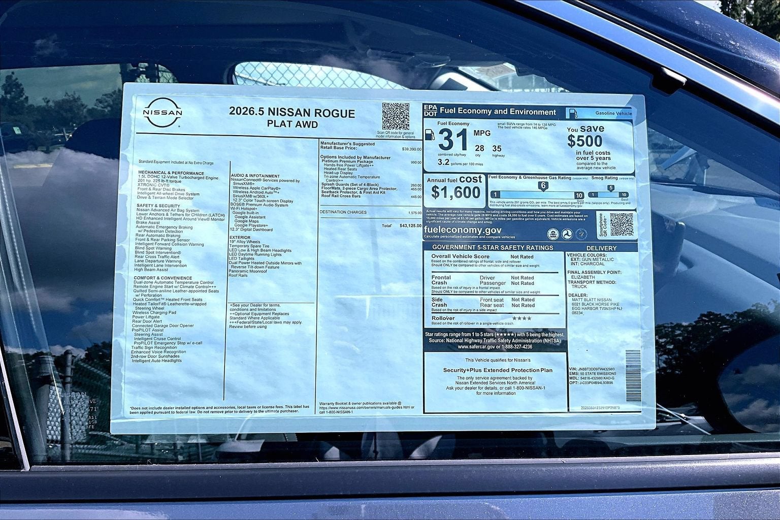 2026 Nissan Rogue Platinum