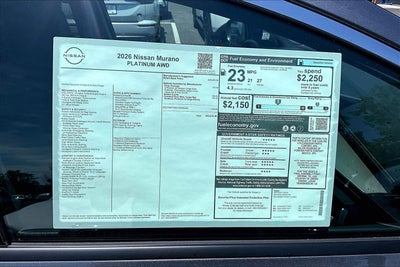 2026 Nissan Murano Platinum