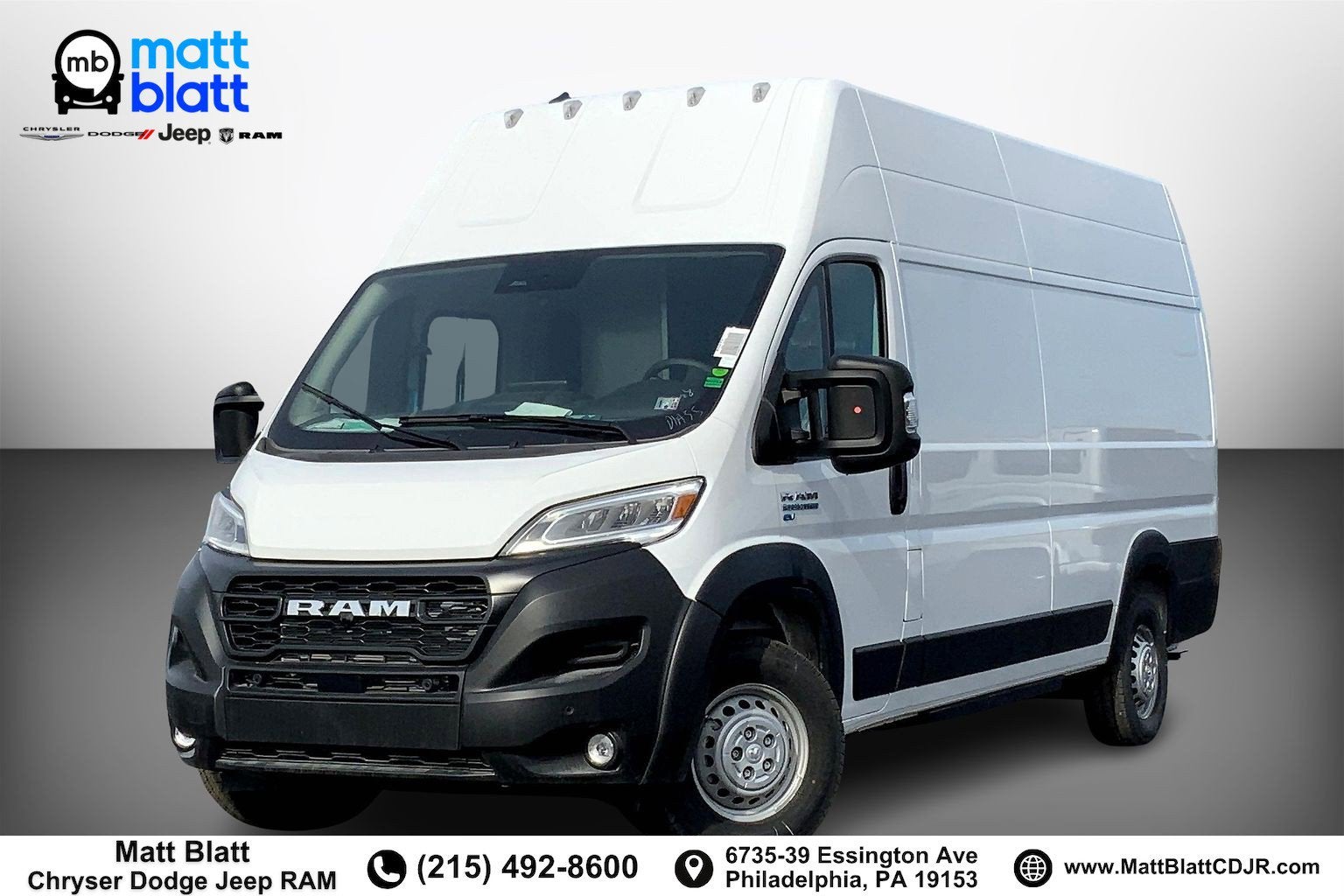 2024 RAM ProMaster Delivery Van BEV RAM PROMASTER EV SUPER HIGH ROOF 159” WB EXT