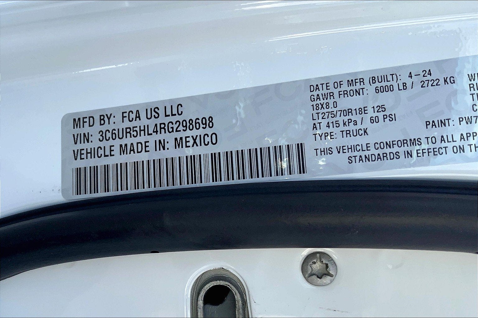 2024 RAM 2500 RAM 2500 TRADESMAN CREW CAB 4X4 8' BOX