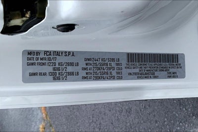 2018 RAM ProMaster City Cargo Van Tradesman Cargo Van