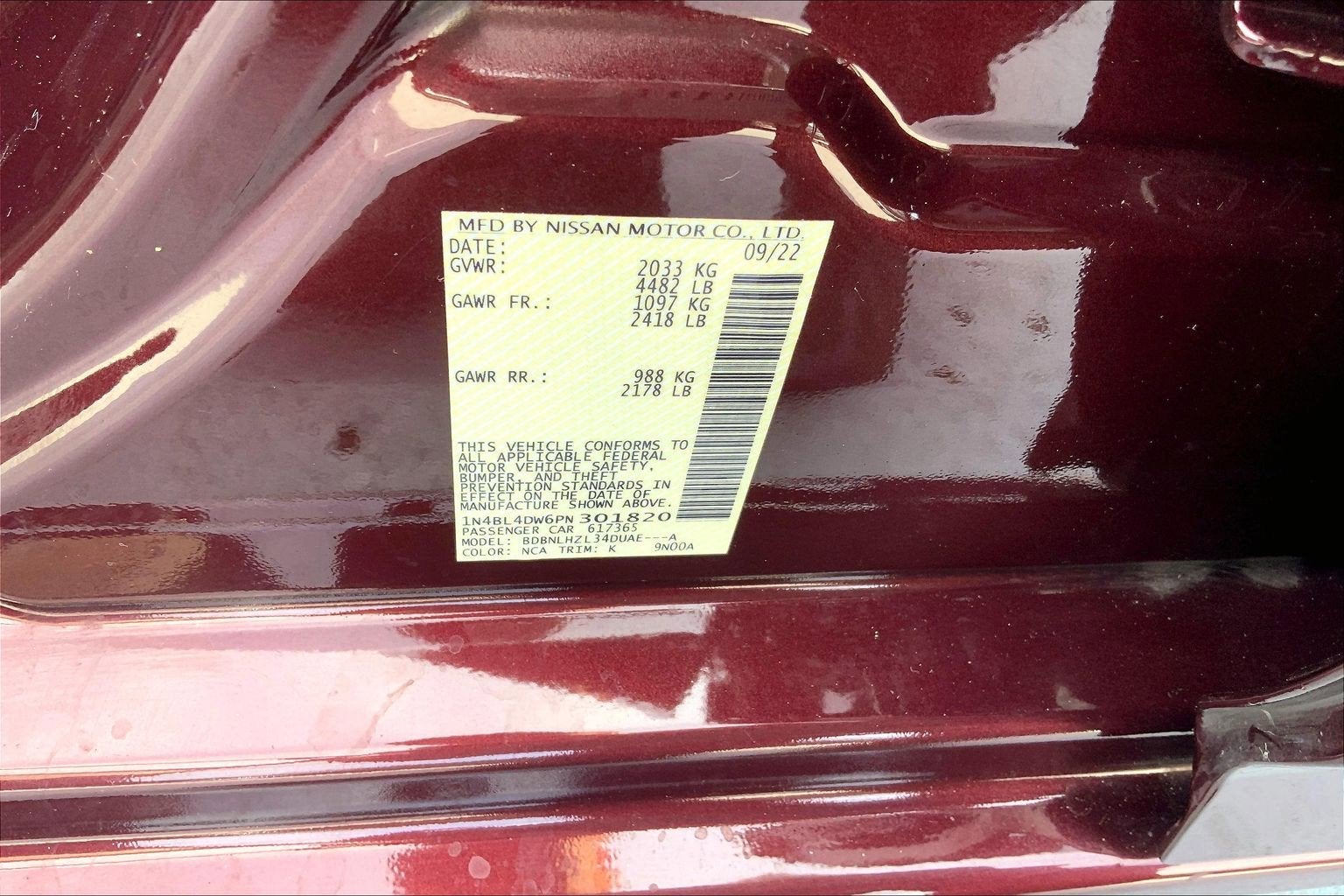 2023 Nissan Altima 2.5 SV