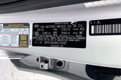 2019 Kia Forte LXS