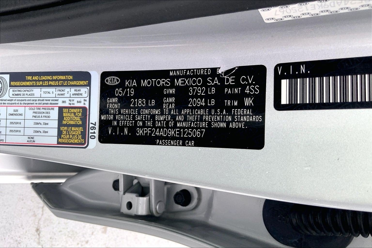 2019 Kia Forte LXS
