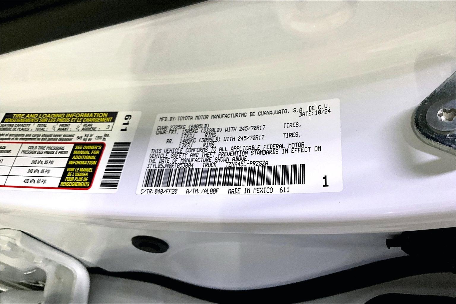 2024 Toyota Tacoma 4WD SR5