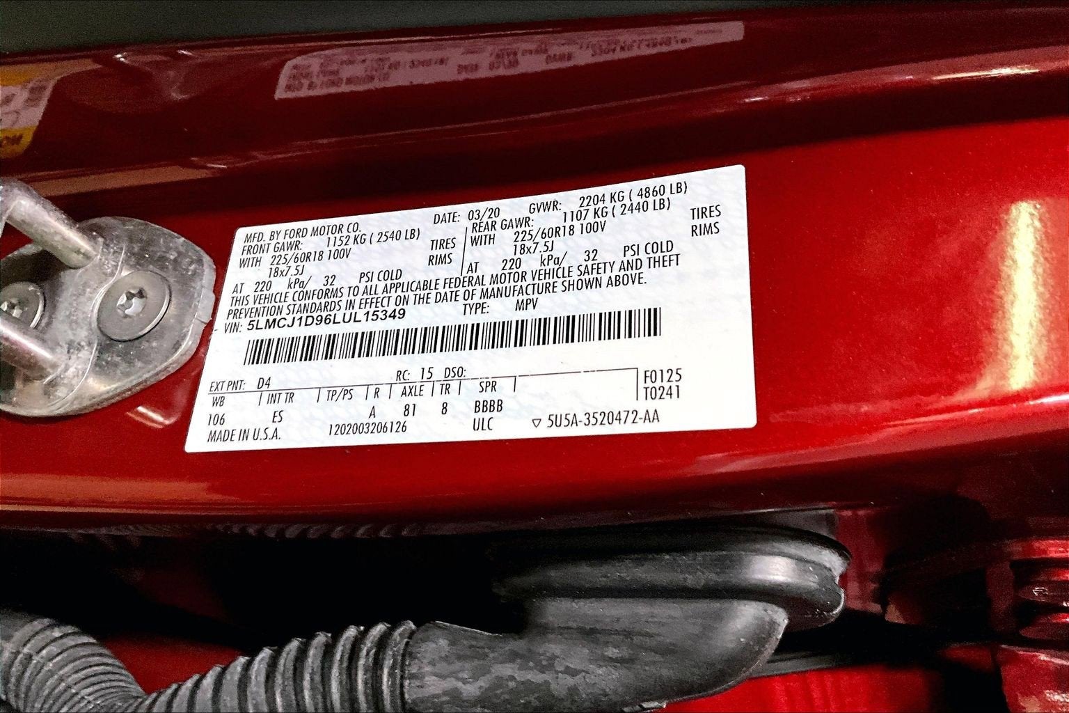 2020 Lincoln Corsair Standard