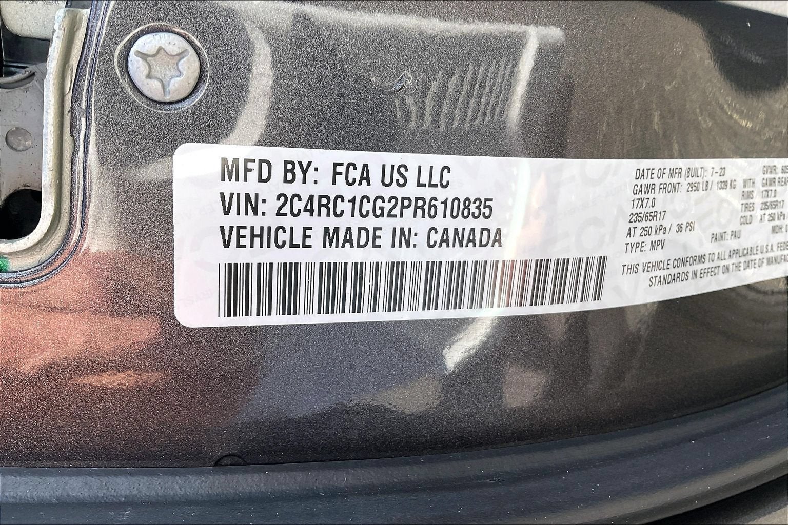 2023 Chrysler Voyager LX