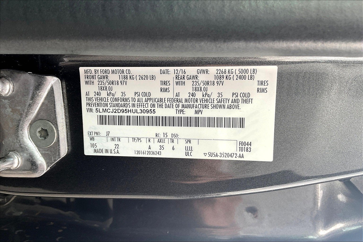 2017 Lincoln MKC Select
