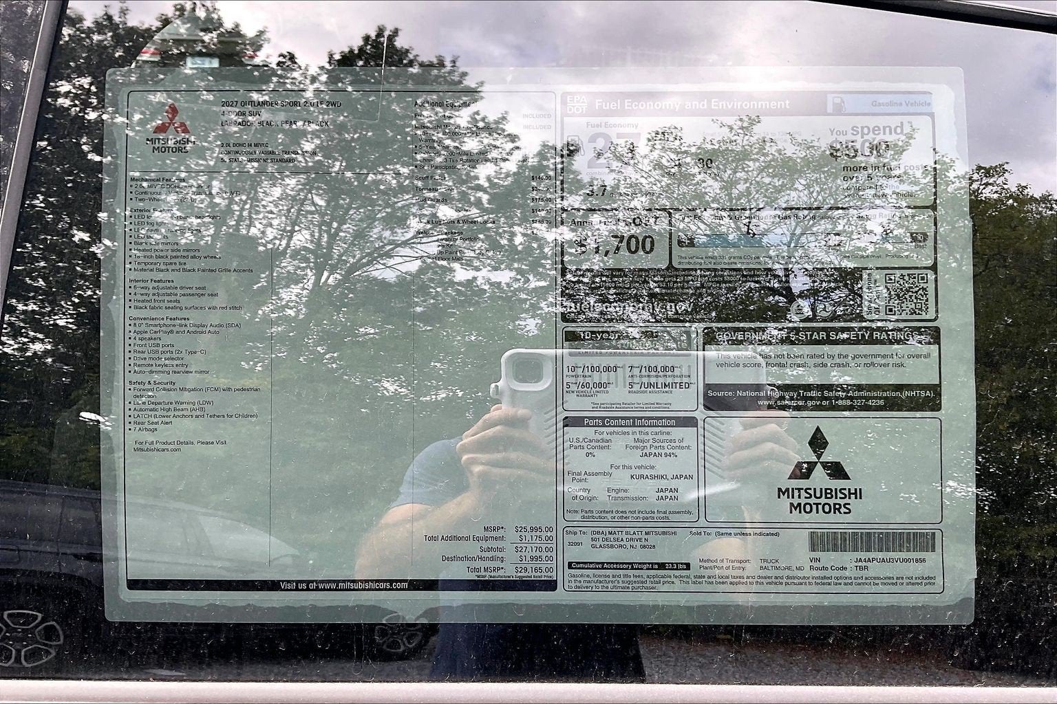 2027 Mitsubishi Outlander Sport LE
