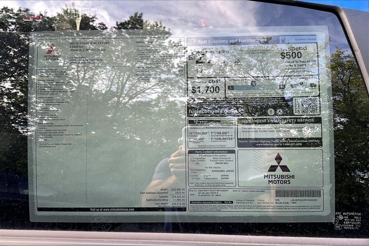 2027 Mitsubishi Outlander Sport Base